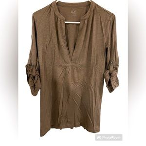 Loft/Ann Taylor Cotton blouse and 3/4 sleeves